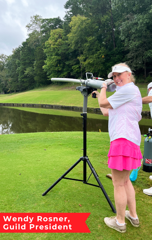 Guild President, Wendy Rosner, at 2024 Golf Tournament