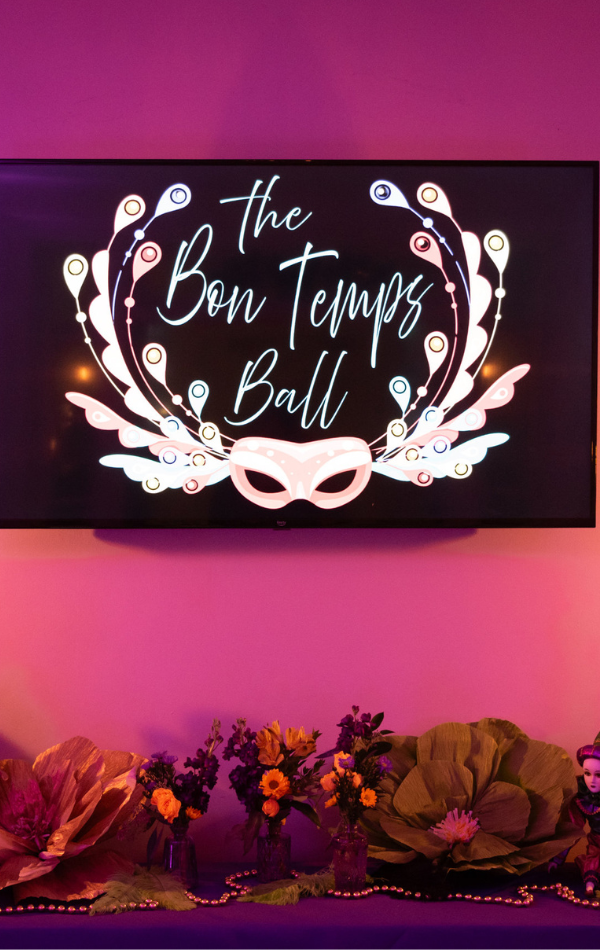 decorations at bon temps ball